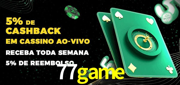 Promoções do cassino ao Vivo 77game